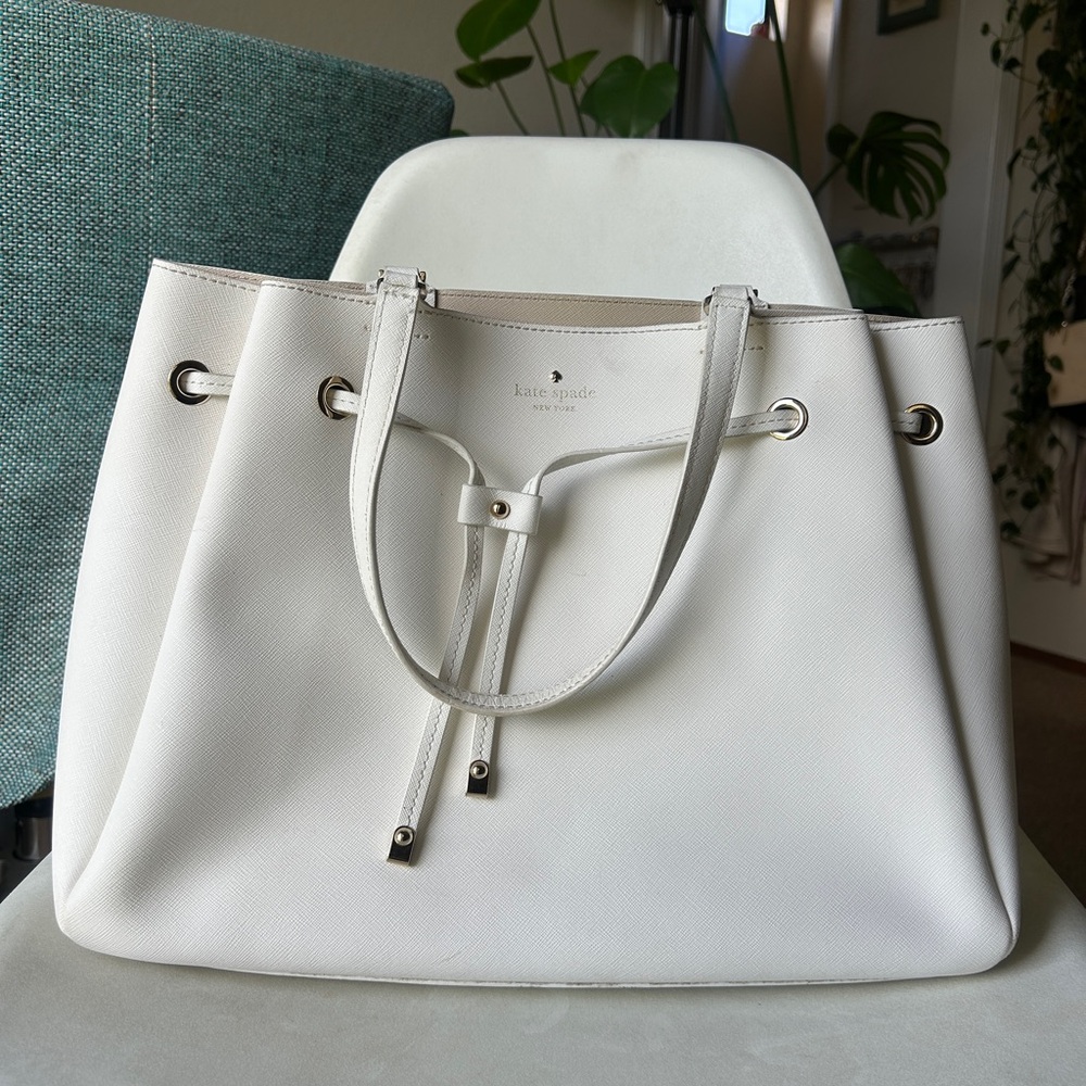 Kate Spade White Tote Bag